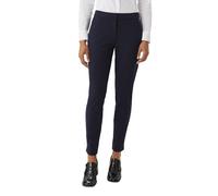 Anzughose COMMA, Damen, Gr. 40, N-Gr, blau (navy), Stoff, Obermaterial: 48% Polyamid, 42% Viskose, 10% Elasthan, unifarben, slim fit knöchelfrei, Hosen Anzughose, mit Viskose und Slim fit (19705754-40