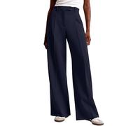 Anzughose Damen Hhigh Waist - Palazzo Hose Damen Weites Bein Stoffhose Elegant Business Freizeithose Arbeitshose mit Taschen Baggy Anzug Hosen Wide Leg Marlenehose Sommerhose Anzughosen Cargohose