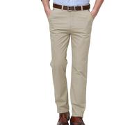 Anzughose für Herren - feste Baumwolle, normale formelle Hose, leichte Arbeitshose, leger, Business-Hose, Stretch, Loungehose, bequeme Bürohose, einfarbig, knitterfreie Hose, XXXXXXXL, beige, M