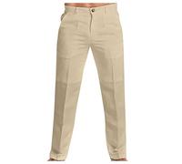 Anzughose für Herren - formelle Arbeitshose, normale Passform, schwarze Baumwollhose, leger, Business-Bürohose, Gürtel, Smart-Kleid, Hose, knitterfrei, flache Vorderseite, Stretch, gerades Bein,