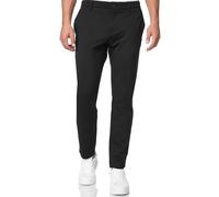 Anzughose INDICODE "INRoedekro", Herren, Gr. 38, Länge 34, schwarz, Web, Obermaterial: 65% Polyester, 35% Baumwolle, unifarben, slim fit knöchellang, Hosen Anzughose, gepflegter Look mit gerade geschn