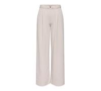 Anzughose JDY "JDYGEGGO LIFE BELT PANT JRS NOOS", Damen, Gr. XS, Länge 32, chateau gray detail:belt, Jersey, Obermaterial: 95% Polyester, 5% Elasthan, regular fit lang, Hosen Anzughose (12169962-XS)