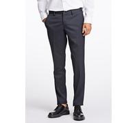 Anzughose JUNK DE LUXE "Anzughose Slim Fit", Herren, Gr. 50, blau (navy), Obermaterial: 54% Polyester, 44% Wolle, 2% Elasthan, unifarben, slim fit, Hosen Anzughose (95175025-50) navy