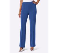 Anzughose LADY, Damen, Gr. 46, Normalgrößen, blau (royalblau), 75% Polyester, 21% Viskose, 4% Elasthan, unifarben, Hosen Anzughose (36863239-46) royalblau