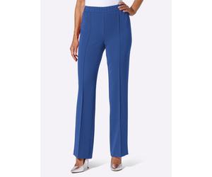 Anzughose LADY, Damen, Gr. 46, Normalgrößen, blau (royalblau), 75% Polyester, 21% Viskose, 4% Elasthan, unifarben, Hosen Anzughose (36863239-46) royalblau