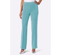 Anzughose LADY, Damen, Gr. 54, Normalgrößen, blau (ozean), 75% Polyester, 21% Viskose, 4% Elasthan, unifarben, Hosen Anzughose (90912436-54) ozean