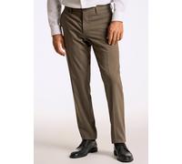 Anzughose LINDBERGH "Anzughose Modern Fit", Herren, Gr. 24, beige (dk sand mel), Obermaterial: 54% Polyester, 44% Wolle, 2% Elasthan; Futter: 95% Polyester, 5% Elasthan, meliert, normal, Hosen Anzugho