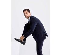 Anzughose LINDBERGH "Anzughose Modern Fit", Herren, Gr. 46, blau (navy), Obermaterial: 58% Wolle, 38% Polyamid, 4% Elasthan, unifarben, normal, Hosen Anzughose (67640712-46) navy