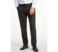 Anzughose LINDBERGH "Anzughose Modern Fit", Herren, Gr. 46, schwarz, Obermaterial: 54% Polyester, 44% Wolle, 2% Elasthan. Futter: 95% Polyester, 5% Elasthan, meliert, normal, Hosen Anzughose (74484363