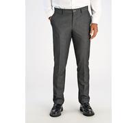 Anzughose LINDBERGH "Anzughose Modern Fit", Herren, Gr. 48, grau (grau mel), Obermaterial: 62% Polyester, 32% Viskose, 6% Elasthan. Futter: 98% Polyester, 2% Elasthan, meliert, normal, Hosen Anzughose