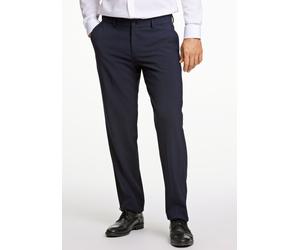 Anzughose LINDBERGH "Anzughose Modern Fit", Herren, Gr. 50, blau (navy), Obermaterial: 67% Polyester, 28% Viskose, 5% Elasthan; Futter: 98% Polyester, 2% Elasthan, unifarben, normal, Hosen Anzughose (
