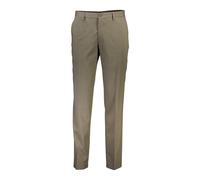 Anzughose LINDBERGH "Anzughose Modern Fit", Herren, Gr. 54, beige (dk sand mel), Obermaterial: 54% Polyester, 44% Wolle, 2% Elasthan; Futter: 95% Polyester, 5% Elasthan, meliert, normal, Hosen Anzugho