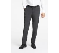 Anzughose LINDBERGH "Anzughose Modern Fit", Herren, Gr. 54, grau (dk grau), Obermaterial: 58% Wolle, 38% Polyamid, 4% Elasthan, unifarben, normal, Hosen Anzughose (27670919-54) dk grau