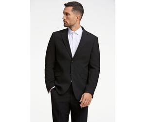 Anzughose LINDBERGH "Anzughose Modern Fit", Herren, Gr. 56, schwarz, Obermaterial: 67% Polyester, 28% Viskose, 5% Elasthan; Futter: 98% Polyester, 2% Elasthan, unifarben, normal, Hosen Anzughose (1158