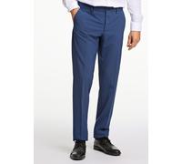 Anzughose LINDBERGH "Anzughose Modern Fit", Herren, Gr. 58, blau (mid navy), Obermaterial: 58% Wolle, 38% Polyamid, 4% Elasthan, unifarben, normal, Hosen Anzughose (76035667-58) mid navy