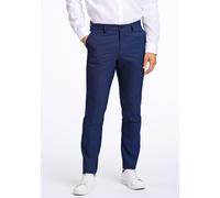 Anzughose LINDBERGH "Anzughose Slim Fit", Herren, Gr. 56, blau (dk blau), Obermaterial: 52% Wolle, 45% Polyester, 2% Elasthan 1%, sonstige Fasern, slim fit, Hosen Anzughose (20679751-56) dk blau