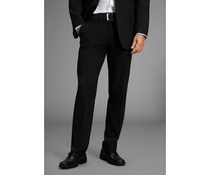 Anzughose MAN'S WORLD "Baukastenhose", Herren, Gr. 58, N + U Gr, schwarz, Web, Obermaterial: 100% Polyester. Futter: 65% Polyester, 35% Baumwolle, unifarben, festlich, regular fit lang, Hosen Anzughos