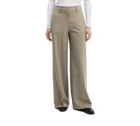 Chinohose MARC O'POLO "aus Wool-Stretch", Damen, Gr. 40, Normalgrößen, frozen taupe, Obermaterial: 53% Polyester, 44% Wolle (Schafwolle), 3% Elasthan, unifarben, loose fit normal, Hosen Chinohose (107