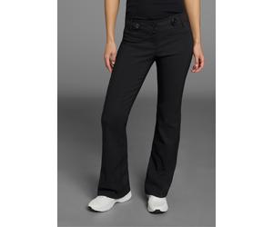 Anzughose MELROSE, Damen, Gr. 38, N-Gr, schwarz, Web, Obermaterial: 71% Polyester, 25% Viskose, 4% Elasthan, unifarben, ausgestellt lang, Hosen Anzughose, in Bootcut-Form, Topseller (813843-38)