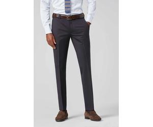 Anzughose MEYER "Roma", Herren, Gr. 26, Normalgrößen, blau (marine), 54% Polyester, 43% Wolle, 3% Elasthan, unifarben, slim fit lang, Hosen Anzughose, mit Französische Seitentaschen (63976263-26) mari