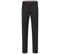 Meyer Regular Fit Stoffhose schwarz, Einfarbig
