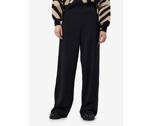 Anzughose NOISY MAY "NMBOB HW ELASTIC WIDE PANT JRS NOOS", Damen, Gr. M, N-Gr, schwarz, Web, Obermaterial: 95% Polyester, 5% Elasthan, unifarben, lang, Hosen Anzughose (88781906-M)
