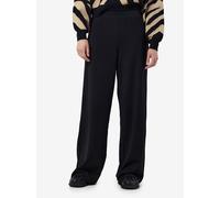 Anzughose NOISY MAY "NMBOB HW ELASTIC WIDE PANT JRS NOOS", Damen, Gr. XS, N-Gr, schwarz, Web, Obermaterial: 95% Polyester, 5% Elasthan, unifarben, lang, Hosen Anzughose (88781906-XS) schwarz