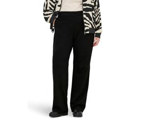 Anzughose ONLY CARMAKOMA "CARGOLDTRASH LIFE MW STRAIGHT PANT NOOS", Damen, Gr. 50, Länge 32, schwarz, Web, Obermaterial: 63% Viskose, 32% Nylon, 5% Elasthan, unifarben, gerade lang, Hosen Anzughose, V