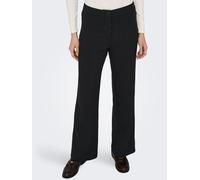 Anzughose ONLY "ONLMIA - Anzughose mit hoher Taille und Stretch", Damen, Gr. 34 (XS), Länge 32, schwarz, Web, Obermaterial: 62% Polyester, 33% Viskose, 5% Elasthan, unifarben, gerade normal, Hosen Anz