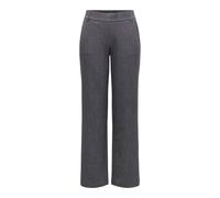 Anzughose ONLY "ONLPOPTRASH-ELISE HW STR MEL PNT NOOS", Damen, Gr. S (36), Länge 30, grau (dunkelgrau melange), Milano Rib, Obermaterial: 64% Polyester, 33% Viskose, 3% Elasthan, meliert, unifarben, l