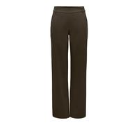 Anzughose ONLY "ONLPOPTRASH LIFE MW STRAIGHT PANT PNT", Damen, Gr. L (40), Länge 32, delicioso, Milano Rib, Obermaterial: 63% Viskose, 32% Nylon, 5% Elasthan, unifarben, normal, Hosen Anzughose, Visko