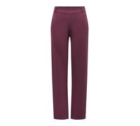 Anzughose ONLY "ONLPOPTRASH LIFE MW STRAIGHT PANT PNT", Damen, Gr. S (36), Länge 30, port royale, Milano Rib, Obermaterial: 63% Viskose, 32% Nylon, 5% Elasthan, unifarben, normal, Hosen Anzughose, Vis