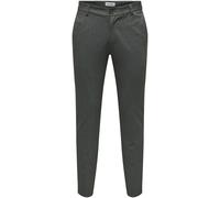 ONLY & SONS Herren ONSMARK Slim 02093 Herringbone Pant NOOS Chinohose, Black, 29W x 32L
