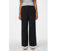 Anzughose PIECES "PCKAMIL HW WIDE PANT NOOS", Damen, Gr. S (36), Länge 32, schwarz, Web, Obermaterial: 80% Polyester, 17% Viskose, 3% Elasthan, unifarben, normal, Hosen Anzughose (79852133-S)