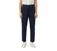 Anzughose S.OLIVER BLACK LABEL, Damen, Gr. 34, N-Gr, navy, Web, Obermaterial: 97% Baumwolle, 3% Elasthan, unifarben, slim fit knöchelfrei, Hosen Anzughose, mit Taschen (61579160-34) navy