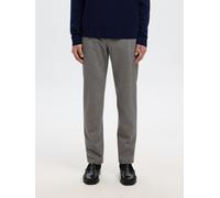 Anzughose SELECTED "SLH175-SLIM ROBERT FLEX PANTS NOOS", Herren, Gr. 29, Länge 32, grau melange, Web, Obermaterial: 67% Polyester, 29% Viskose, 4% Elasthan, meliert, slim fit knöchellang, Hosen Anzugh