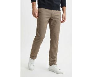 Anzughose SELECTED "SLH175-SLIM ROBERT FLEX PANTS NOOS", Herren, Gr. 36, Länge 32, braun (sand), Web, Obermaterial: 67% Polyester, 29% Viskose, 4% Elasthan, unifarben, slim fit knöchellang, Hosen Anzu