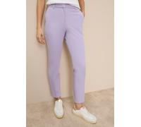 Anzughose TAMARIS, Damen, Gr. 42, N-Gr, lila (flieder), Web, Obermaterial: 93% Polyester, 7% Elasthan, unifarben, schmal knöchellang, Hosen Anzughose, in Trendfarben - mit passendem Blazer (55047142-4