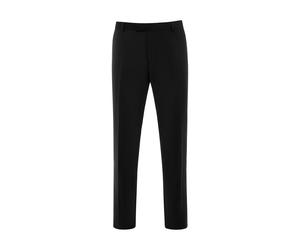 Anzughose THOMAS GOODWIN "Hose", Herren, Gr. 102, Untersetzt- und Schlankgrößen, schwarz, 52% Polyester, 43% Wolle, 5% Elasthan, unifarben, slim fit lang, Hosen Anzughose, im Slim-Fit, 3935-0-20707 (9