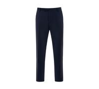 Anzughose THOMAS GOODWIN "Hose", Herren, Gr. 106, Untersetzt- und Schlankgrößen, blau (navy), 52% Polyester, 43% Wolle, 5% Elasthan, unifarben, slim fit lang, Hosen Anzughose, im Slim-Fit, 3935-0-2070