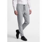 Anzughose THOMAS GOODWIN "Hose", Herren, Gr. 110, Untersetzt- und Schlankgrößen, grau (lightgrau), 60% Polyester, 35% Viskose, 5% Elasthan, unifarben, slim fit lang, Hosen Anzughose, im Slim-Fit, 3936