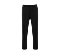 Anzughose THOMAS GOODWIN "Hose", Herren, Gr. 56, Normalgrößen, schwarz, 52% Polyester, 43% Wolle, 5% Elasthan, unifarben, slim fit lang, Hosen Anzughose, im Slim-Fit, 3935-0-20707 (28251526-56) schwar