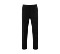 Anzughose THOMAS GOODWIN "Hose", Herren, Gr. 56, Normalgrößen, schwarz, 80% Polyester, 20% Viskose, unifarben, slim fit lang, Hosen Anzughose, Geknöpfte Gesäßtaschen, 3935-3-20039 (12999048-56) schwar