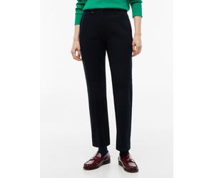 Anzughose TOMMY HILFIGER "GABARDINE SLIM STRAIGHT", Damen, Gr. 40, N-Gr, schwarz, Web, Obermaterial: 95% Baumwolle, 5% Elasthan, unifarben, slim fit lang, Hosen Anzughose, Baumwollmischung, slim fit (