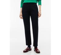 Anzughose TOMMY HILFIGER "GABARDINE SLIM STRAIGHT", Damen, Gr. 44, N-Gr, schwarz, Web, Obermaterial: 95% Baumwolle, 5% Elasthan, unifarben, slim fit lang, Hosen Anzughose, Baumwollmischung, slim fit (