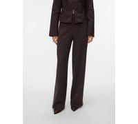 Vero Moda Bestie Wide Hochbundhosen 40 Chocolate Torte / Melange