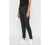 Anzughose VERO MODA "VMMAYA", Damen, Gr. M, Länge 32, grau (dunkelgrau melange), Web, Obermaterial: 62% Polyester, 33% Viskose, 5% Elasthan, meliert, gerade, unten schmal knöchellang, Hosen Anzughose,
