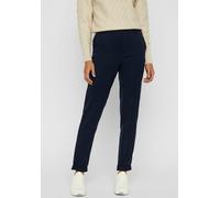 Anzughose VERO MODA "VMMAYA", Damen, Gr. XL, Länge 30, blau (night sky), Web, Obermaterial: 62% Polyester, 33% Viskose, 5% Elasthan, unifarben, gerade, unten schmal knöchellang, Hosen Anzughose, hinte