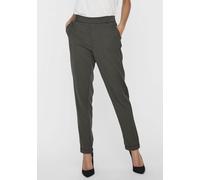 Anzughose VERO MODA "VMMAYA MR LOOSE SOLID PANT NOOS", Damen, Gr. M, Länge 30, grau (peat), Web, Obermaterial: 62% Polyester, 33% Viskose, 5% Elasthan, unifarben, regular fit knöchellang, Hosen Anzugh