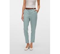 Anzughose VERO MODA "VMMAYA MR LOOSE SOLID PANT NOOS", Damen, Gr. XS (34), Länge 32, grau (gray mist), Web, Obermaterial: 62% Polyester, 33% Viskose, 5% Elasthan, unifarben, regular fit knöchellang, H